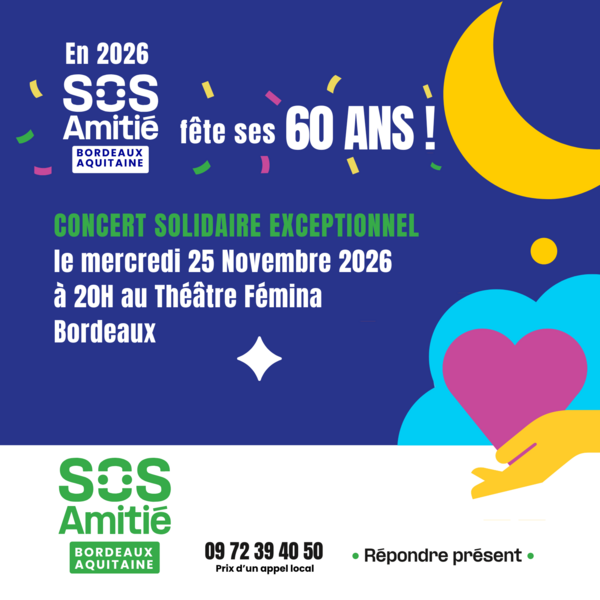 CONCERT S.O.S AMITIE BORDEAUX